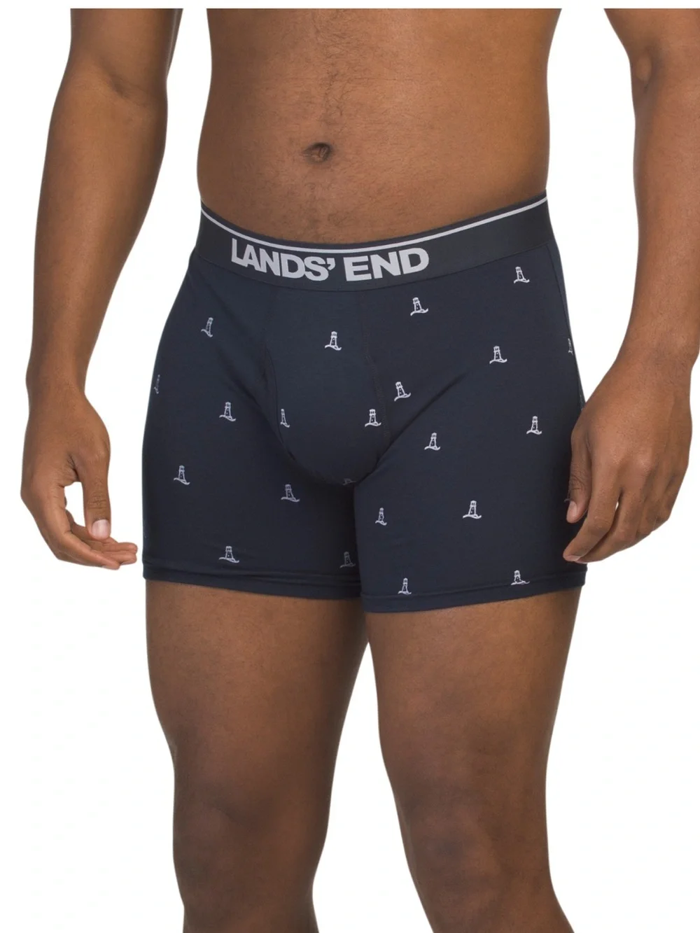 LANDS’ END Men’s 5 Pack Knit Boxer Briefs NWT